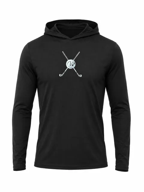 LS Hooded Tee - Irons (Medium, Black)