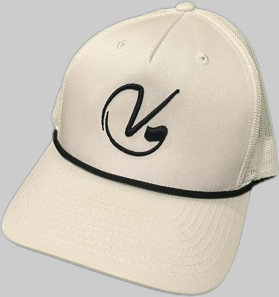 Hat - Classic V - Hot Head (White/Black V)
