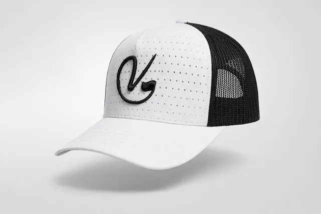 Hat - Classic V - Heater (White/Black V)